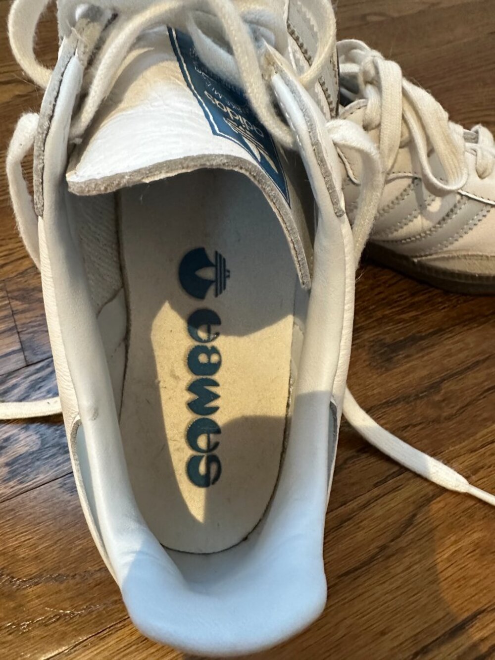 adidas SAMBA OG Sneakers in White-Halo Blue - Picture 10 of 13